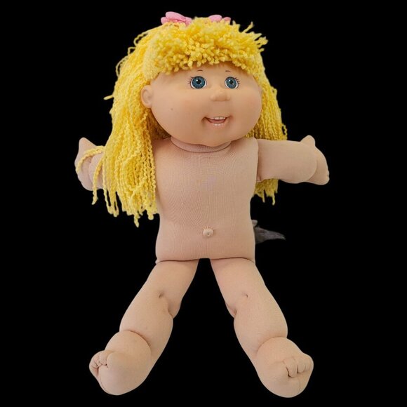 Cabbage Patch Kid Doll VTG Xavier Roberts Signed 18" Blond Hair Blue Eyed Girl - Picture 15 of 15